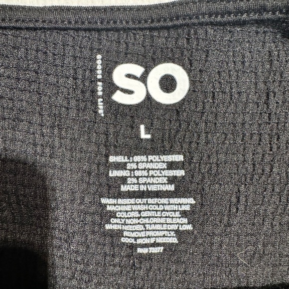 SO black stretchy fit N flare dress size Large- women’s - Picture 13 of 13